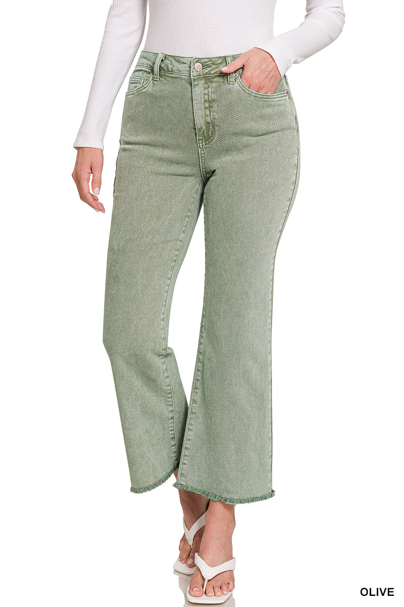Olive Bootcut Pant
