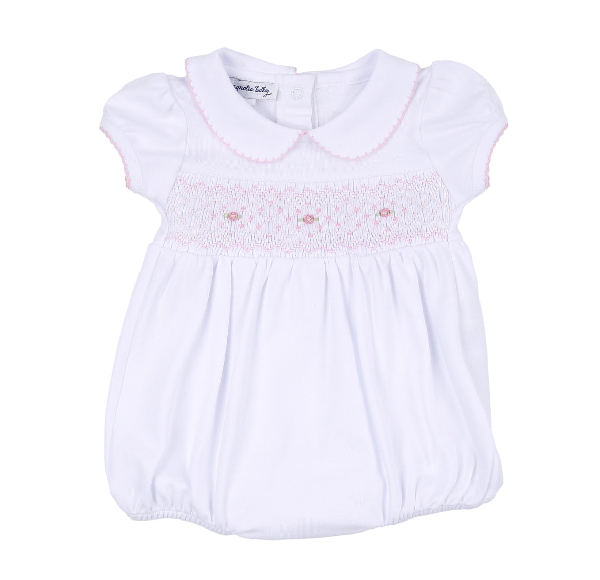 Pink Smocked Bubble