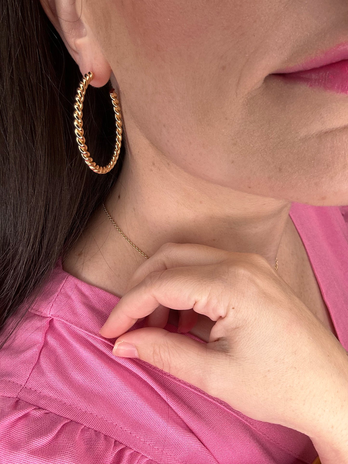 14k Gold Dipped Hoops