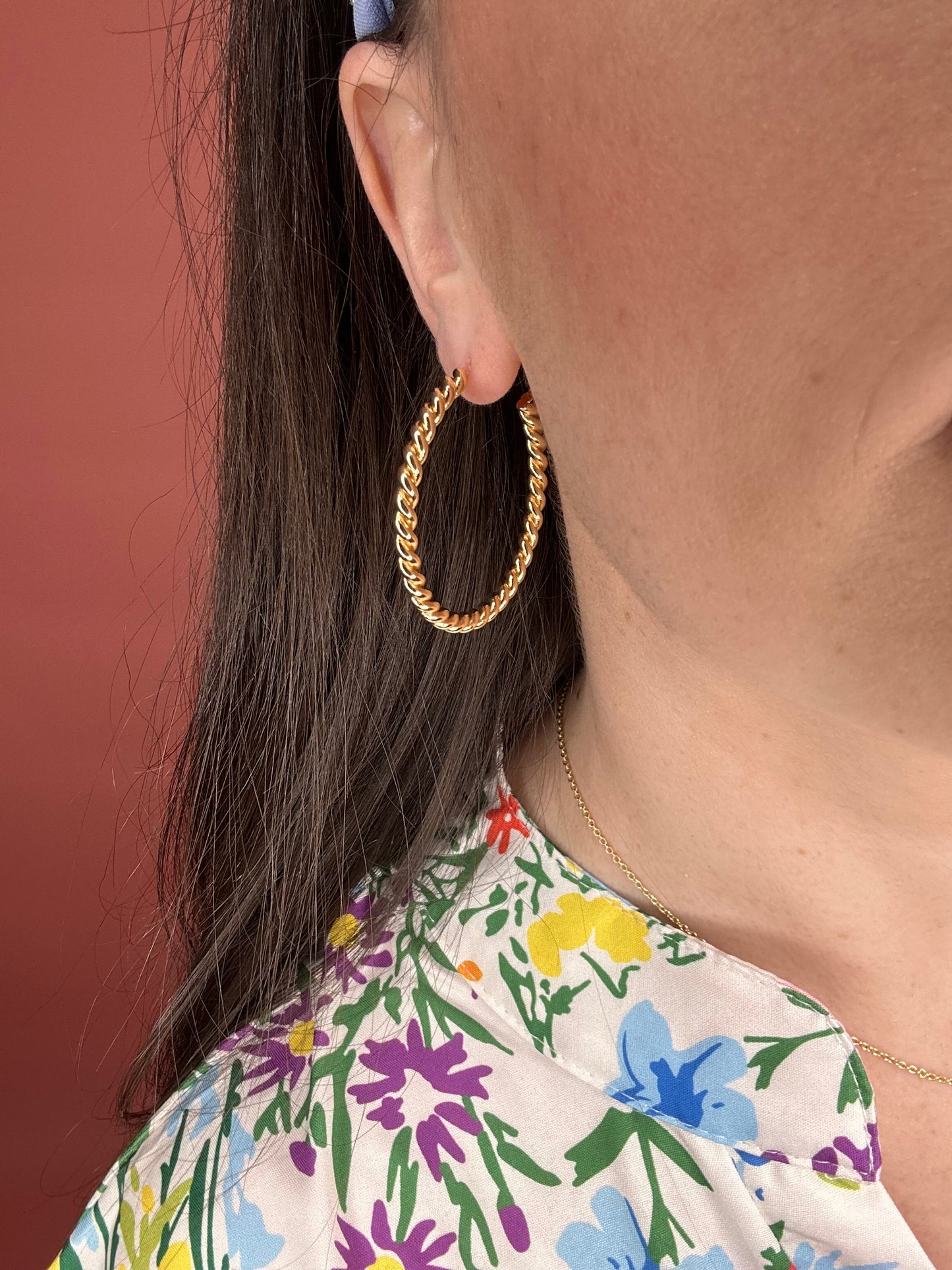 14k Gold Dipped Hoops