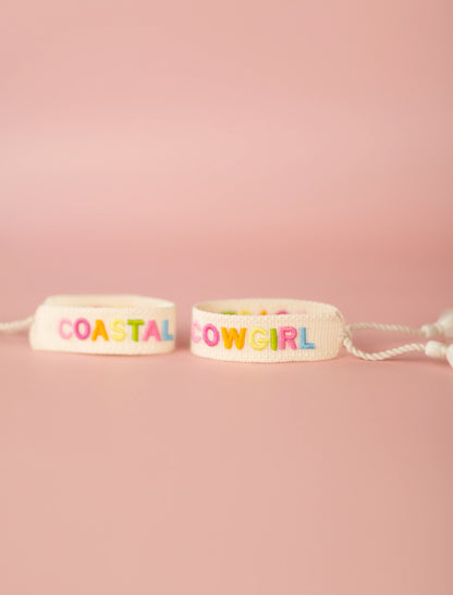 Coastal Cowgirl Embroidered Bracelet