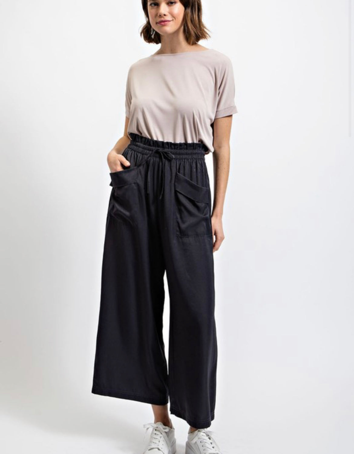 Brylie Cropped Pant (Charcoal)