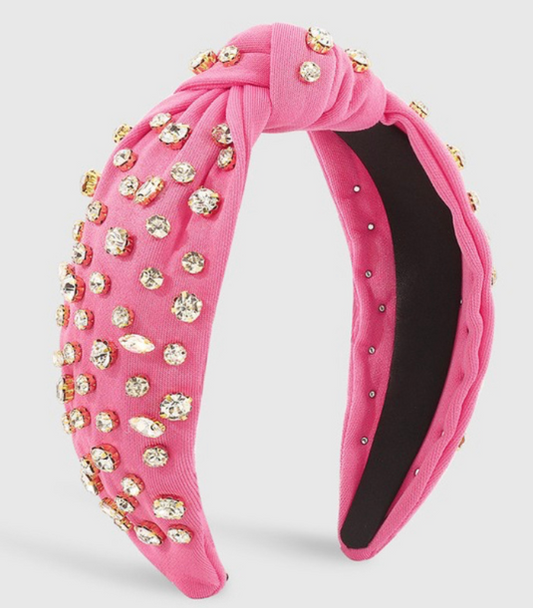 Pink Jeweled Headband